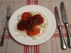 Fennel and blood orange salad